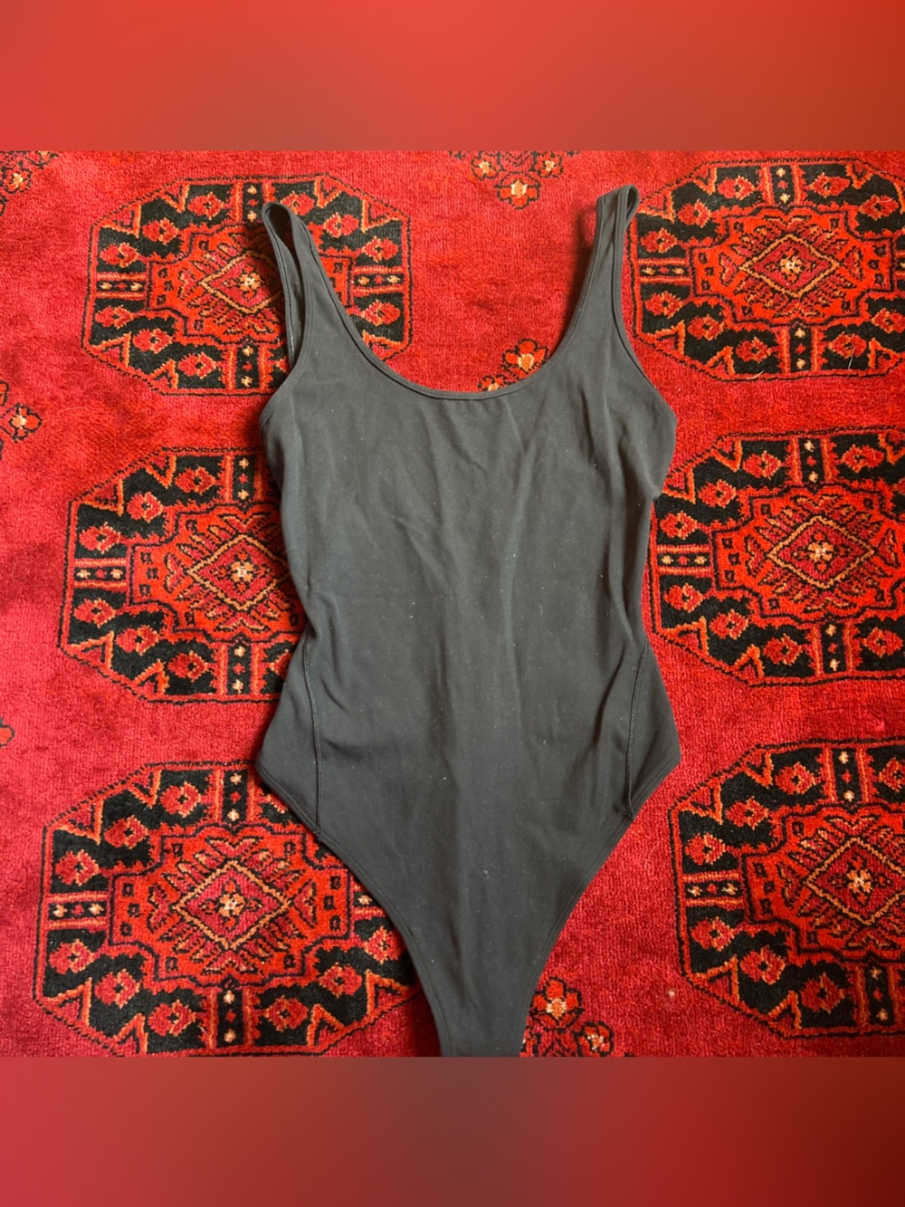 lululemon athletica Align Black Scoop Neck Tank Bodysuit